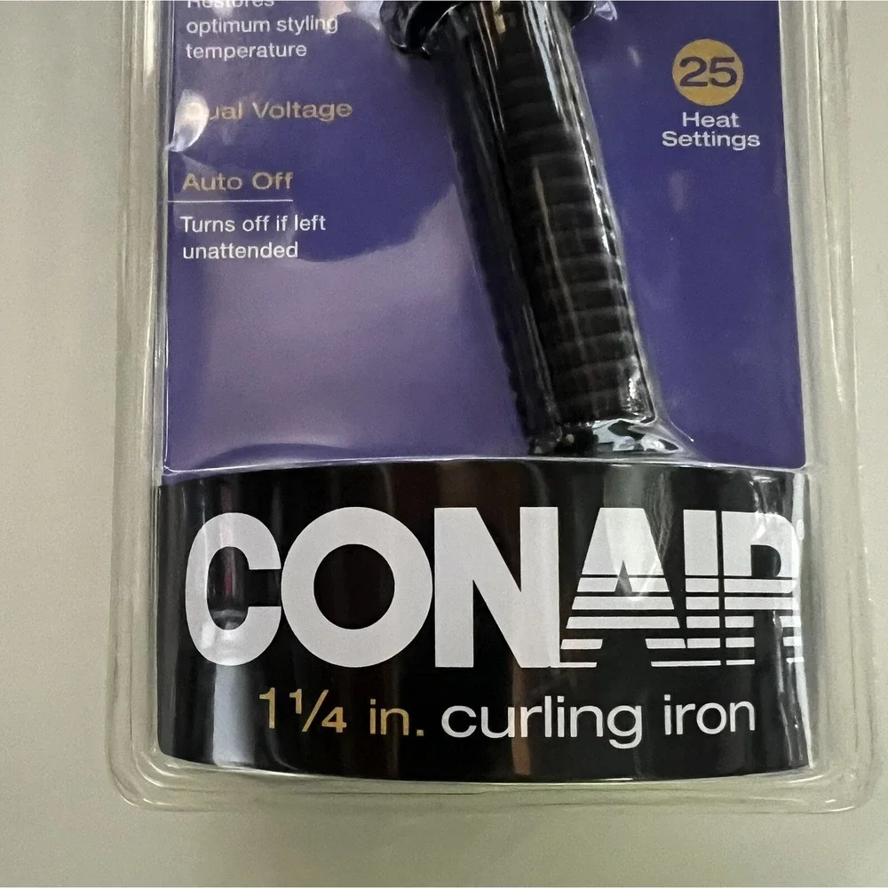Conair‎ NIB 1.25 CURLING IRON Hot Sticks 25 HEAT SETTINGS / 30 SECOND/ AUTO
